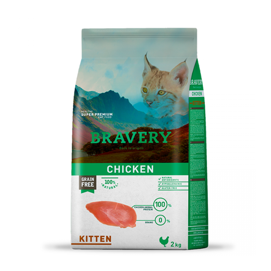 Bravery Chicken Kitten 2KG