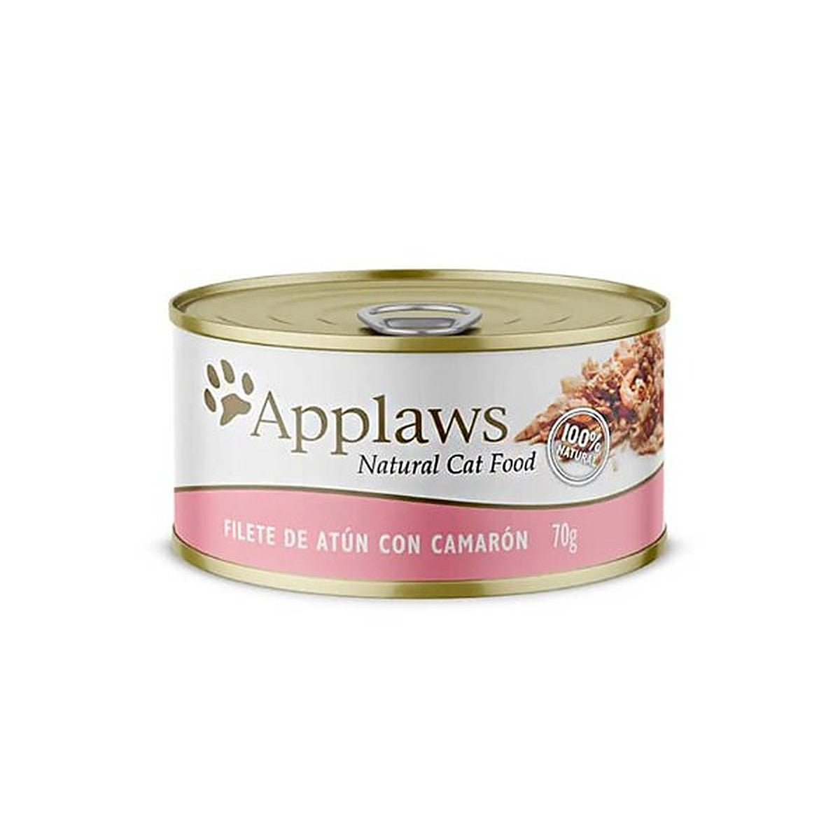 APPLAWS GATO FILETE DE ATUN-CAMARON CON CALDITO, 70 GR