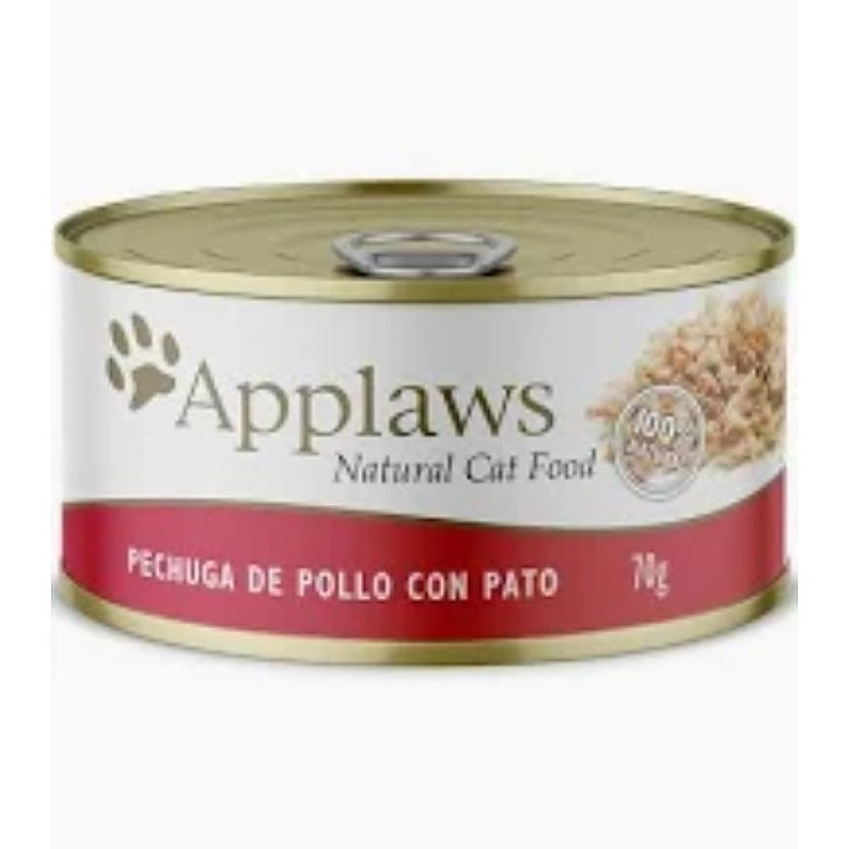 APPLAWS GATO PECHUGA DE POLLO-PATO CON CALDITO, 70 GR