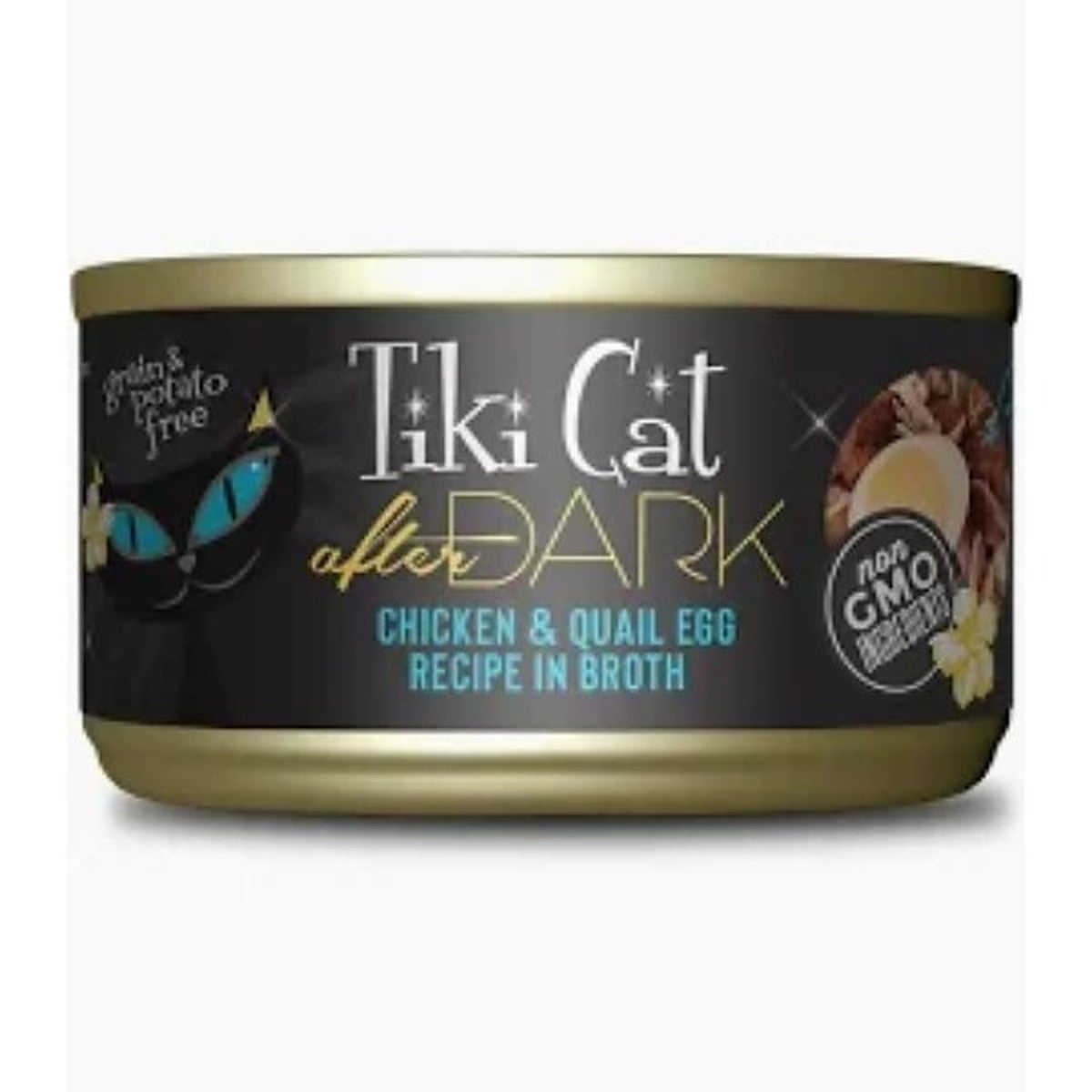 TIKI CAT AFTER DARK CHICKEN Y QUAIL EGG WET FOOD, 80 GR