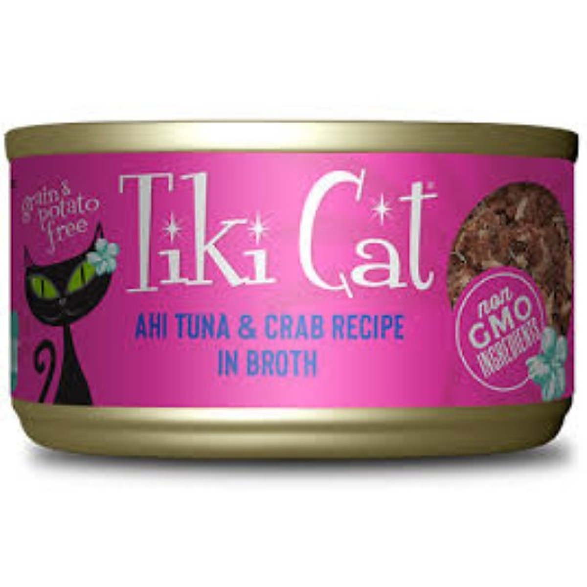 TIKI CAT HANA GRILL AHI TUNA Y CRAB WET FOOD, 80 GR