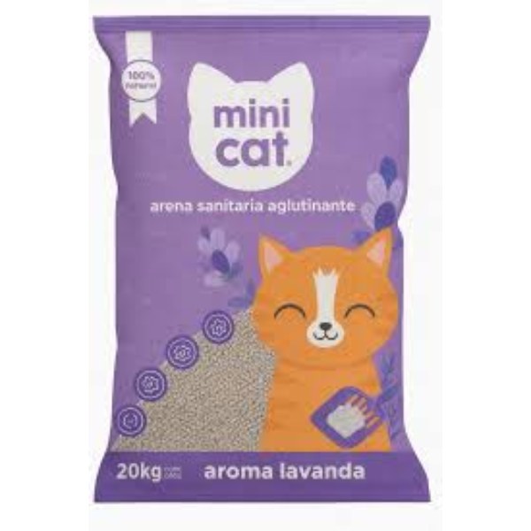 ARENA AGLUTINANTE MINICAT LAVANDA 20K