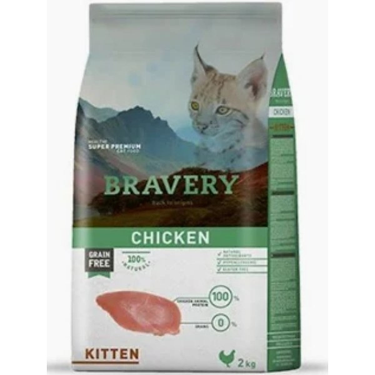 BRAVERY CHICKEN KITTEN 2 KG