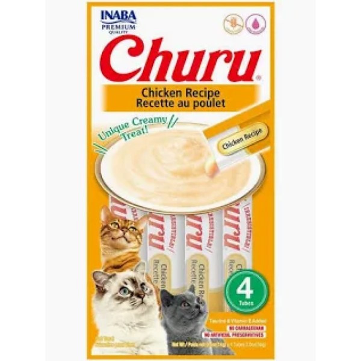 CHURU CAT CHICKEN 14GR/4 TUBES