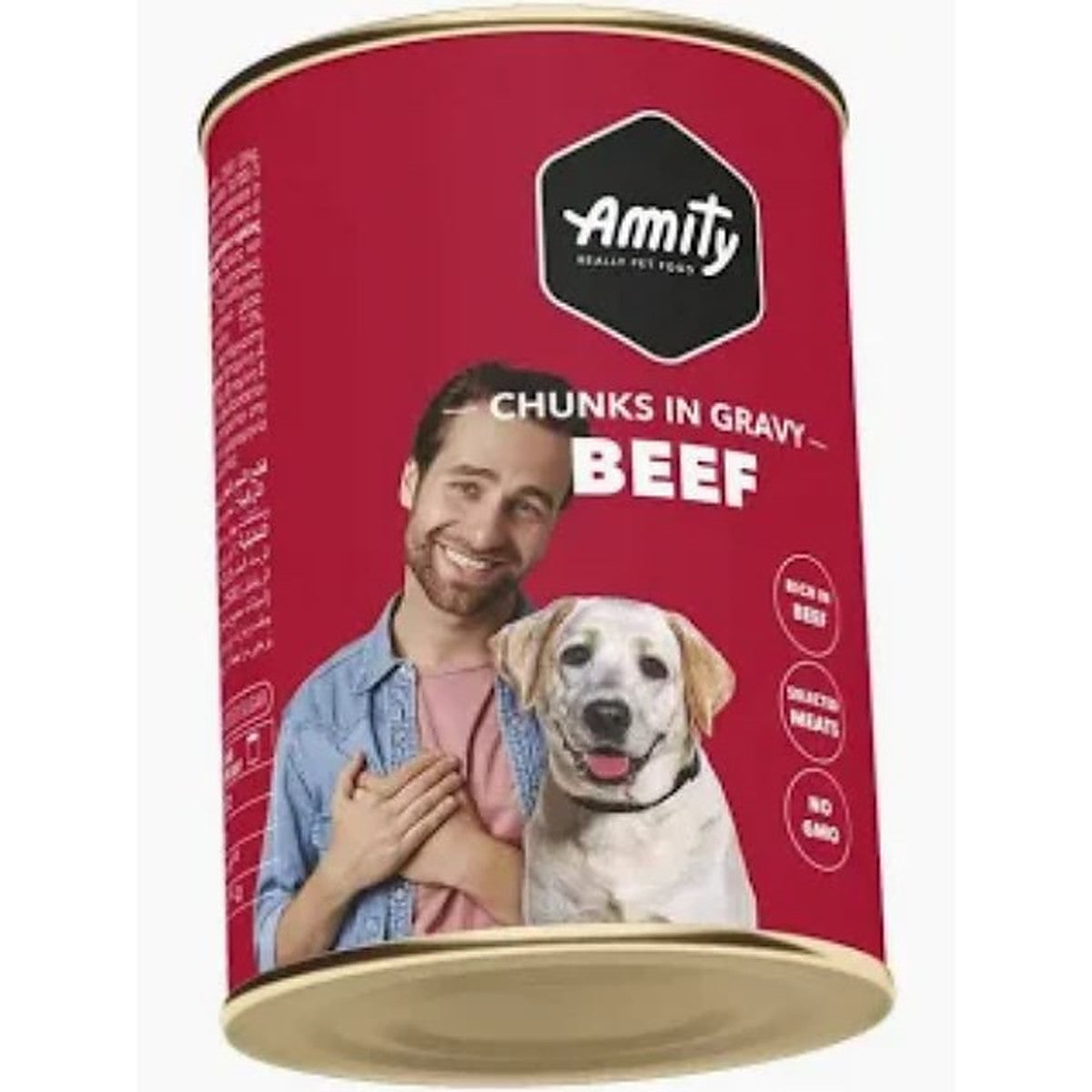 AMITY CHUNKS BEEF ADULT DOG WET FOOD 1250 GR