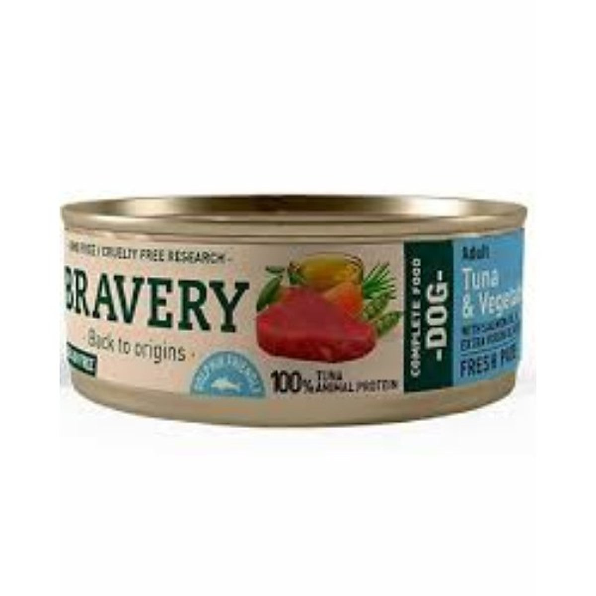 BRAVERY TUNA AND VEGETABLES ADULT DOG WET FOOD 80 GR
