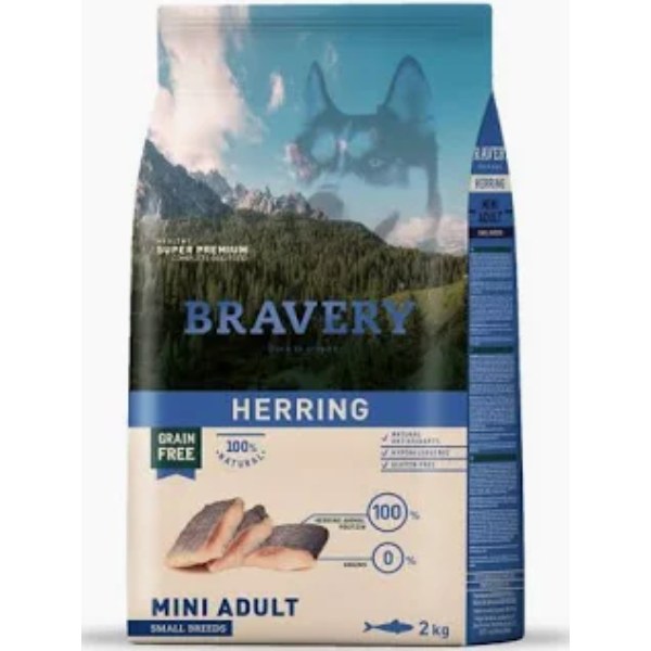 BRAVERY HERRING MINI ADULT SMALL BREEDS 2 KG