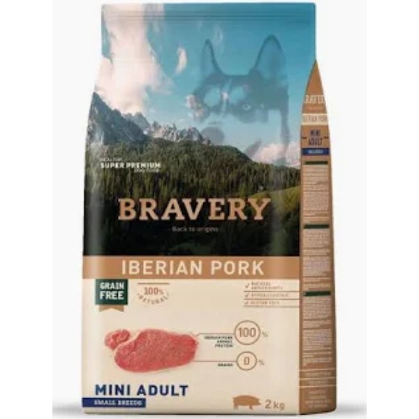 BRAVERY IBERIAN PORK MINI ADULT SMALL BREEDS 2 KG