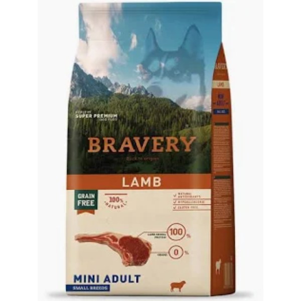 BRAVERY LAMB MINI ADULT SMALL BREEDS 7 KG