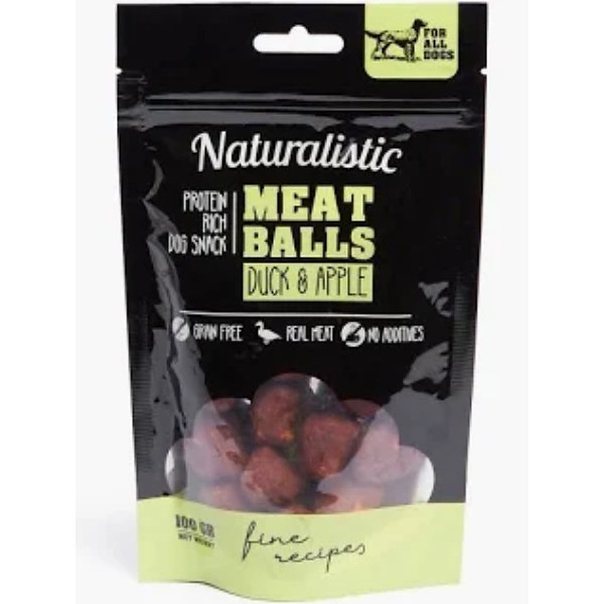 NT FINE RECIPE MEATBALLS DUCK - APPLE, 100 GR